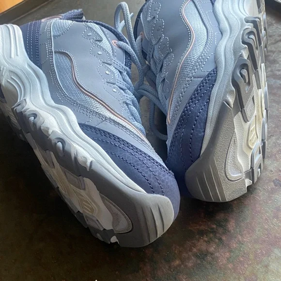 Skechers D’Lites Air Cooled Memory Foam Women's Athletic Shoes. LtBlue&Pink. US8 - Picture 10 of 14